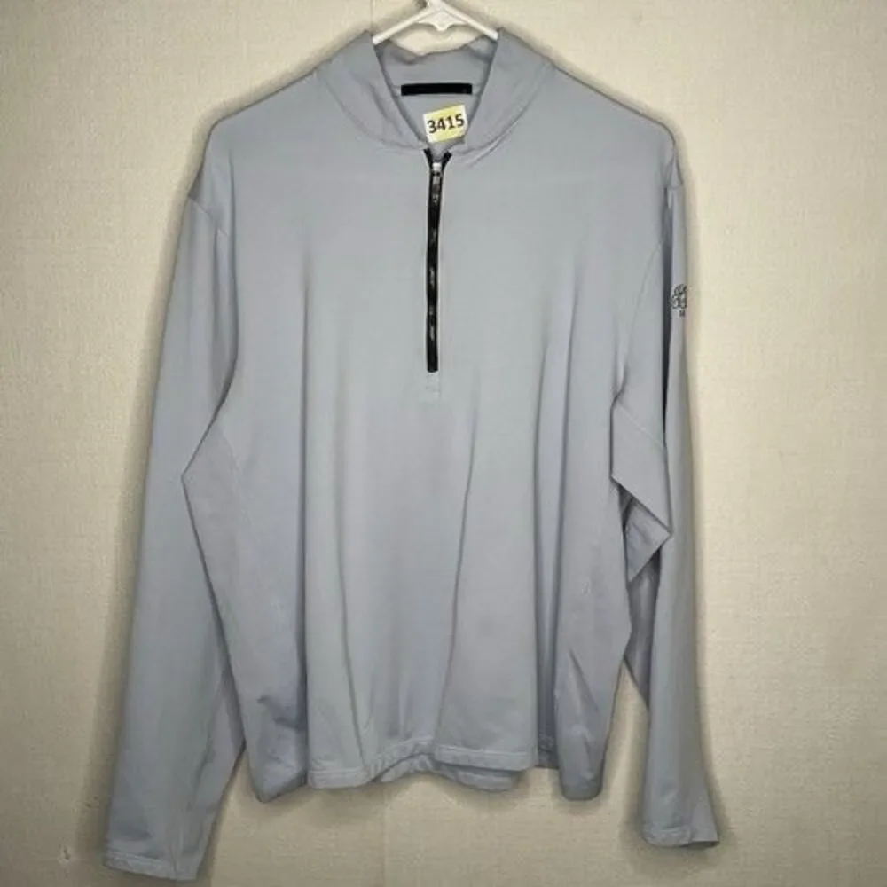 Greyson Sequoia 1/4 Zip Performance Golf Sweater‎ Active Top Men Size Large Blue
